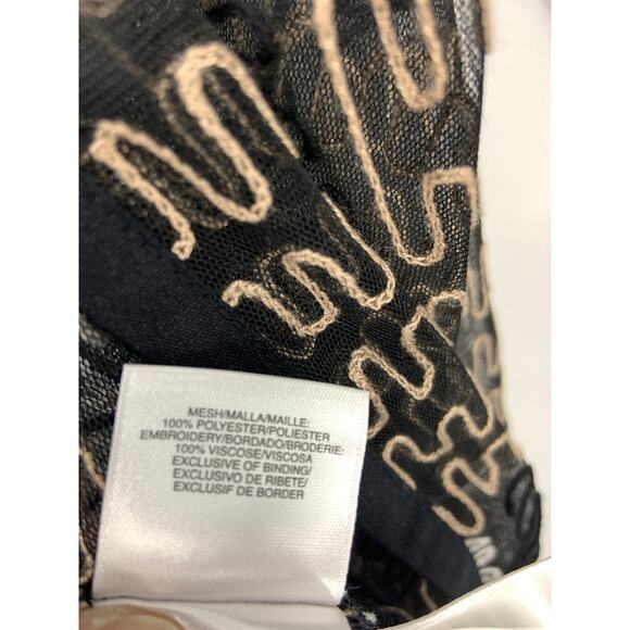 Womens Kasper Swimwear Coverup Multicolor Mesh Cardigan Size M - Picture 4 of 5